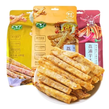 Túi khoai môn giòn tan 180g sốt trứng muối, trứng cua, cay - CVT Zhongyuetai Lipu, giảm giá 120k