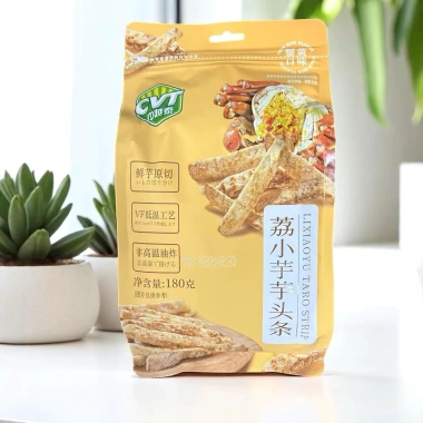 Túi khoai môn giòn tan 180g sốt trứng muối, trứng cua, cay - CVT Zhongyuetai Lipu, giảm giá 120k