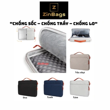Túi Laptop Chống Sốc 360° Cao Cấp - Vải Chống Nước, Nhiều Màu, Giá Ưu Đãi
