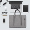 Túi laptop da lộn nhiều ngăn tiện dụng, lót chấn bông êm cho nam nữ - 118.500₫