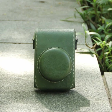 Túi Leica DLUX7 Typ109 Bao Da C‑LUX Vỏ Bảo Vệ Đeo Vai Retro Xanh, giá 740.880₫ 5