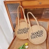 Túi len cao cấp hình tròn thêu chữ Sunday Forever – trẻ trung, giảm còn 125k 3