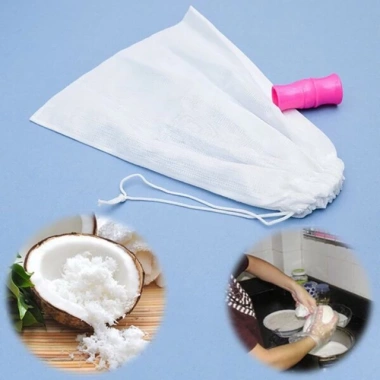 Túi lọc đa năng lọc trà, sữa đậu, sữa hạt kèm ống vắt - Giá ưu đãi 22.000 đ