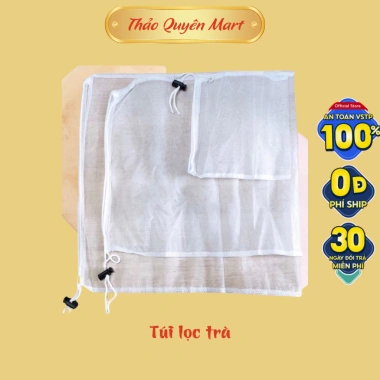Túi lọc đa năng vải siêu mịn - Lọc sữa hạt, đậu hũ, trà & cà phê, chỉ 22.575₫