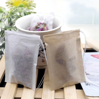 Túi lọc giấy dây rút miệng tiện lợi - Set 100 túi trà thảo dược, giảm giá 27.600 VND
