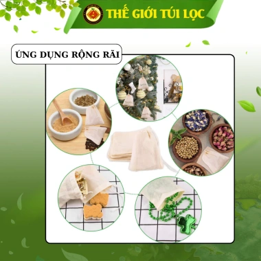 Túi lọc nấu ăn PHUKIENTUILOC đa cỡ, túi lọc trà dây rút siêu tiện lợi - 8.000₫ 9