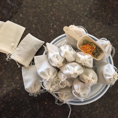 Túi lọc nấu ăn và lọc trà cotton trắng ngà không tẩy - Thảo Nguyên Home, giá 8.000₫ 4