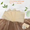 Túi lọc trà cà phê 100 túi giấy màu gỗ - lọc sạch, dây buộc tiện lợi | HVL TEA