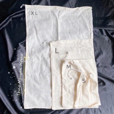 Túi lọc trà & cà phê Cold Brew cotton mềm không tẩy trắng - Giá chỉ 8.000₫ giảm từ 9.840₫