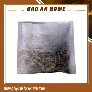 Túi lọc trà cà phê sợi ngô nhập khẩu gấp miệng combo 100 túi size BAOANHOME