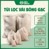 Túi lọc trà, cà phê, thảo dược đa năng cotton 100% dây rút Mixmore - an toàn thực phẩm, 14.000đ