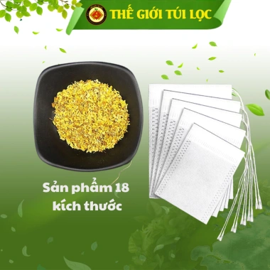 Túi lọc trà cà phê thảo dược PHUKIENTUILOC ATTP vải không dệt dây rút 100 túi 13.800₫