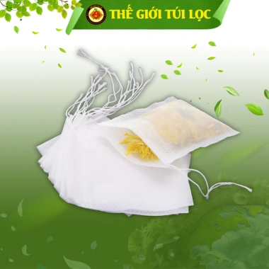 Túi lọc trà cà phê thảo dược PHUKIENTUILOC ATTP vải không dệt dây rút 100 túi 13.800₫