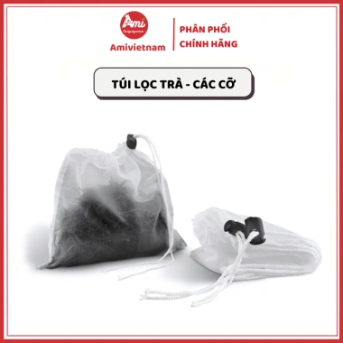 Túi lọc trà dây rút đa size (to, vừa, nhỏ) - Lọc sạch bã trà, thảo mộc, tiện lợi, chuyên nghiệp, giá siêu tiết kiệm, đầy đủ 21.073đ