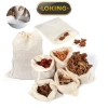 Túi lọc trà & nấu ăn bằng vải bông gạc có dây buộc - Kích cỡ đa dạng, LOKING