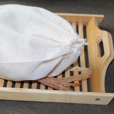 Túi lọc trà & nấu ăn bằng vải bông gạc có dây buộc - Kích cỡ đa dạng, LOKING
