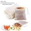 Túi lọc trà & nấu ăn bằng vải bông gạc có dây buộc - Kích cỡ đa dạng, LOKING 6