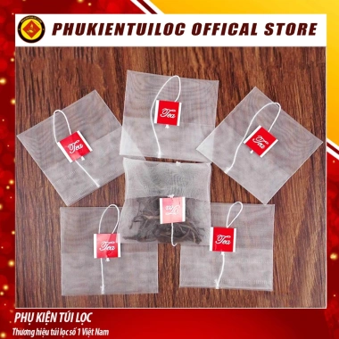 Túi lọc trà thảo dược lưới tam giác dây nhúng gấp miệng 100 túi - Giá chỉ 44.497₫ 6