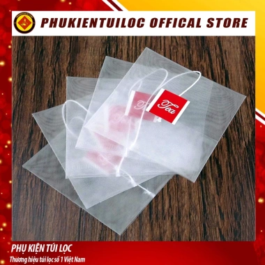 Túi lọc trà thảo dược lưới tam giác dây nhúng gấp miệng 100 túi - Giá chỉ 44.497₫ 8