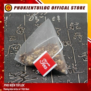 Túi lọc trà & thảo dược lưới tam giác dây nhúng hàn nhiệt - Set 100 túi Phukientuiloc TLTG01 giá chỉ 30.000