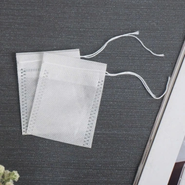 Túi Lọc Trà Vải Không Dệt Dây Rút Buộc Miệng 100 Túi Set - Giá 16.000 VNĐ