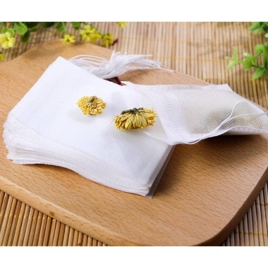 Túi Lọc Trà Vải Không Dệt Dây Rút Buộc Miệng 100 Túi Set - Giá 16.000 VNĐ