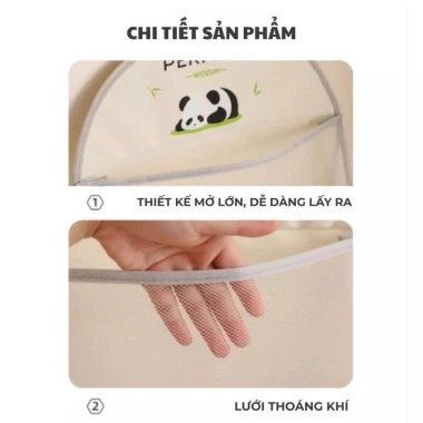 Túi lưới 3 tầng SOHImart đựng đồ lót, móc treo tiện lợi, chất liệu thoáng khí, ngăn rộng rãi, giảm giá 21.000₫