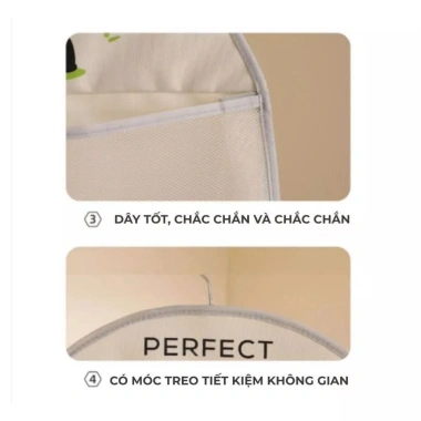 Túi lưới 3 tầng SOHImart đựng đồ lót, móc treo tiện lợi, chất liệu thoáng khí, ngăn rộng rãi, giảm giá 21.000₫