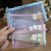 Túi lưới A6 ví đựng bút, đồ dùng cá nhân, kéo khoá zip khổ 20x12cm, giá 17.566₫