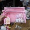 Túi lưới A6 ví đựng bút, đồ dùng cá nhân, kéo khoá zip khổ 20x12cm, giá 17.566₫ 4