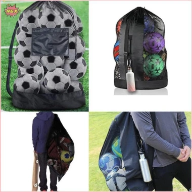 Túi lưới đa năng cho bóng rổ và bóng chuyền - Dây kéo, dây rút, giá chỉ 78.100₫