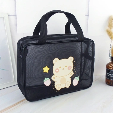 Túi Lưới Đa Năng Đựng Đồ Tắm, Trang Điểm, Bỉm Sữa - Khóa Kéo Tiện Dụng, Giá 67K