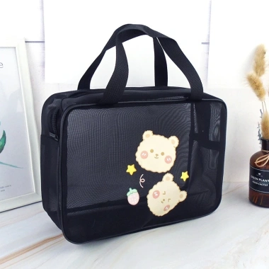 Túi Lưới Đa Năng Đựng Đồ Tắm, Trang Điểm, Bỉm Sữa - Khóa Kéo Tiện Dụng, Giá 67K