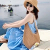 Túi lưới đan cài hoa đeo vai mẫu 2.025 phong cách Hàn Quốc, đi biển mùa hè 155k 7