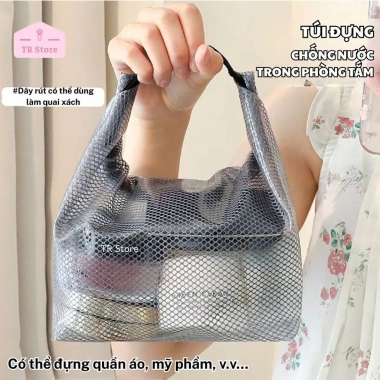 Túi Lưới Du Lịch Chống Nước Dung Lượng Lớn, Siêu Nhẹ, Quai Xách Tay Đa Năng - Giá 42.840 VND