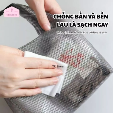 Túi Lưới Du Lịch Chống Nước Dung Lượng Lớn, Siêu Nhẹ, Quai Xách Tay Đa Năng - Giá 42.840 VND