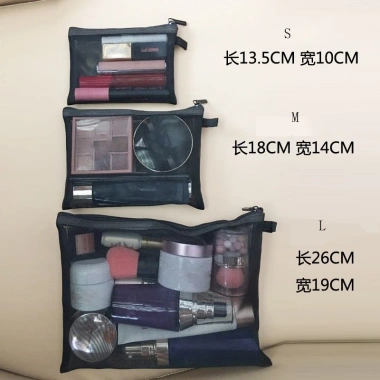Túi Lưới Đựng Mỹ Phẩm và Son Môi Đen Di Động Tiện Dụng Cho Nữ - Giá 43.003 VND 2