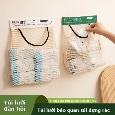 Túi Lưới Đựng Rác Gắn Tường Tiện Lợi, Tái Sử Dụng cho Nhà Bếp - Bảo Quản