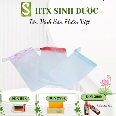 Túi Lưới Đựng Xà Phòng Tạo Bọt 15x10cm In Logo - Hợp Tác Xã Sinh Dược 5.005₫