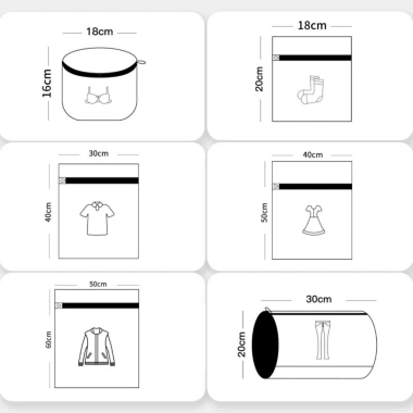 Túi lưới giặt đồ 3 lớp có khóa kéo Sumio - Bảo vệ quần áo, đồ lót, tất vớ, chỉ 18.000₫
