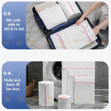 Túi Lưới Giặt Đồ Bảo Vệ Quần Áo, Đồ Lót, Giày - Nhiều Size, Giá 67.900 VND
