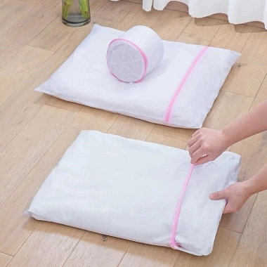 Túi Lưới Giặt Đồ Khóa Kéo - Bảo Vệ Quần Áo Lót, Xù Lông, Chống Hư Hại Máy Giặt