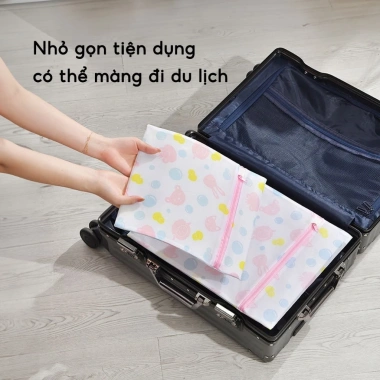 Túi Lưới Giặt Đồ Set 5 Size Tiện Dụng, Họa Tiết Dễ Thương - Giá 55.000₫