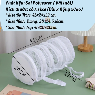Túi Lưới Giặt Giày Chống Biến Dạng, Khóa Dây Kéo Dễ Dàng Cho Máy Giặt - 69.000 VND 2