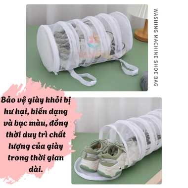 Túi Lưới Giặt Giày Chống Biến Dạng, Khóa Dây Kéo Dễ Dàng Cho Máy Giặt - 69.000 VND 6