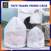 Túi Lưới Giặt Quần Áo Đồ Lót Dây Rút Chuyên Dụng Bảo Quản Dày Dặn Máy Giặt
