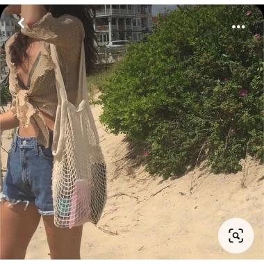 Túi Lưới Hàn Quốc Siêu Nhẹ Đựng Đồ Đi Biển, Đi Chơi, Đi Làm - Giá chỉ 45.000đ 3