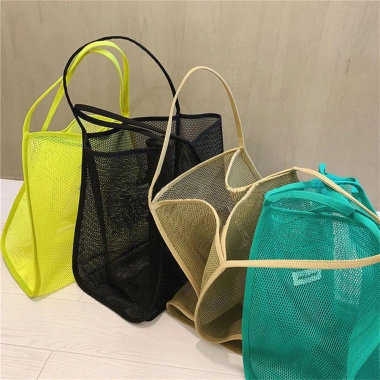 Túi lưới Ins Style nhẹ thời trang, túi xách tay dung lượng lớn, phù hợp đi biển – Giá 62.568₫ 3
