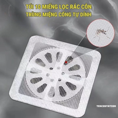 Túi Lưới Lọc Rác 10 Miếng Tự Dính - Chống Tắc Cống, Ngăn Tóc Rác, Giá 9.900 VND 2 Túi Lưới Lọc Rác 10 Miếng Tự Dính - Chống Tắc Cống, Ngăn Tóc Rác, Giá 9.900 VND 2