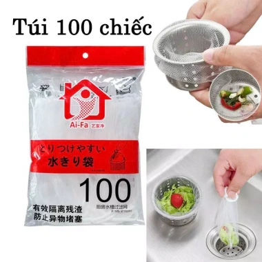Túi lưới lọc rác đa năng cho bồn rửa chén - Tiện dụng, màu đỏ, bảo vệ bếp sạch
